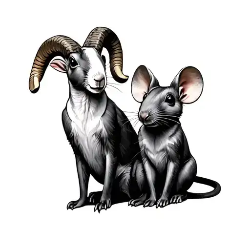Ram And Rat Sitting