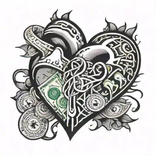 Broken Heart Filled With Money