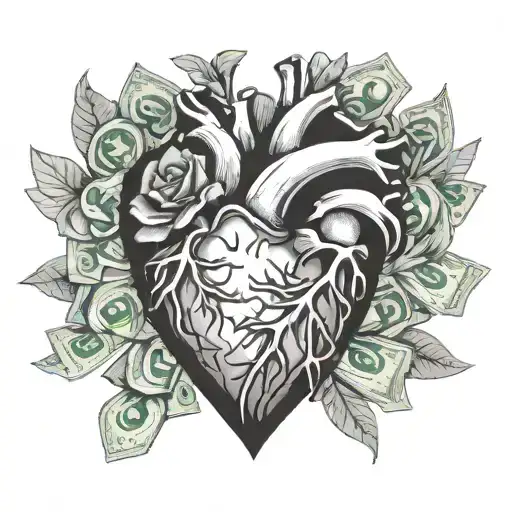 Broken Heart Filled With Money