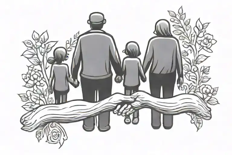 Family Holding Hands