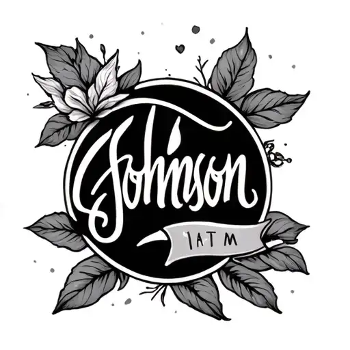 Johnson Written In Cursive Writing