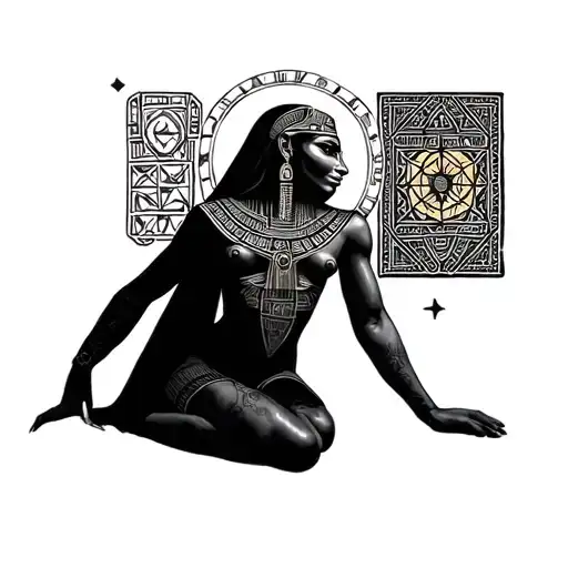 On My Knee And Want Sacred Geometry Patterns And Egyptian Thoth