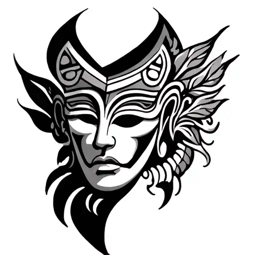 Leg Piece That Isn't Tribal But Can Incorporate A Mauri Tribal Mask