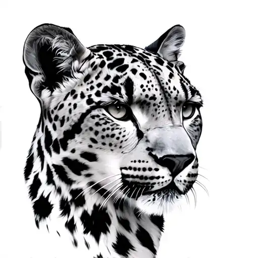 Snow Leopard Portrait Realism