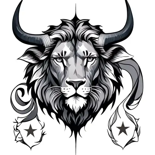 Leo And Taurus Stars Intertwined