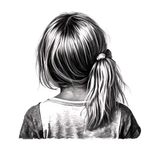 10 Years Old Blond Girl Facing The Wolrd Painting The Wall
