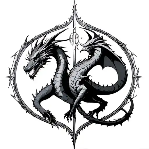 Dragon And Satan With Virgo Sign