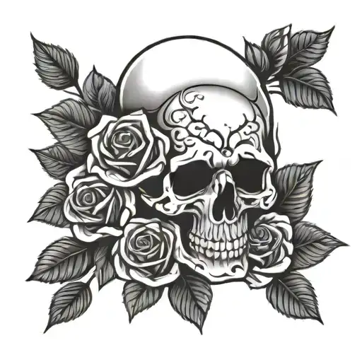 Skull And Roses