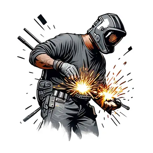 Welding Outdoor With Metal Elements