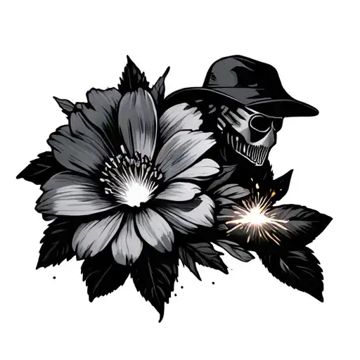 Welding And Flowers