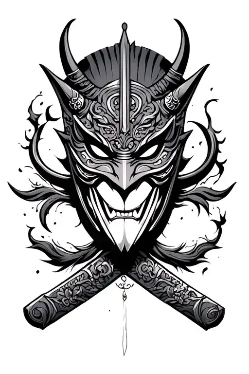 Masque Oni Mask Katana