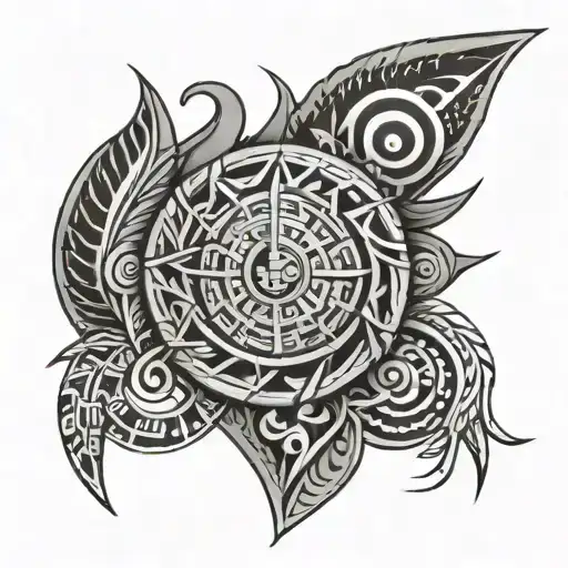 Tribal Shoulder Signifying New Path And Better Future