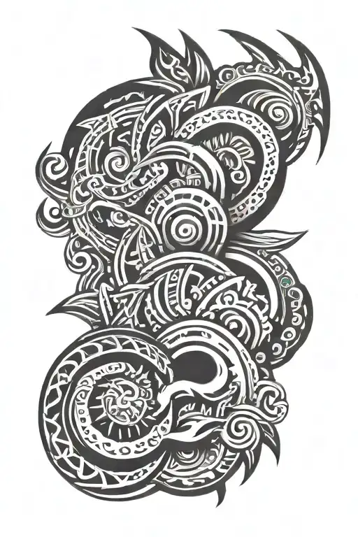 Tribal Shoulder Signifying New Path And Better Future