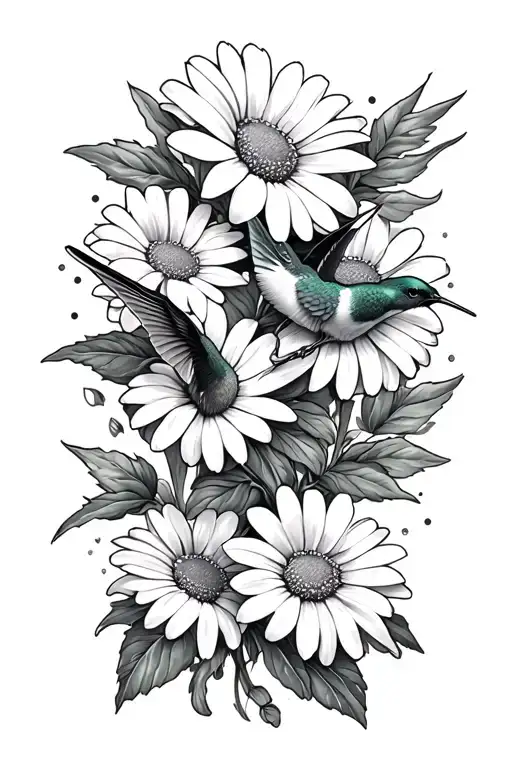 Daisy And Hummingbird