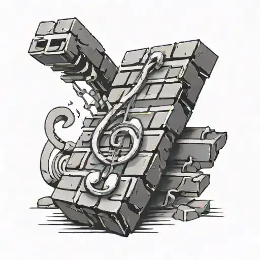 Brick With Musical Notes