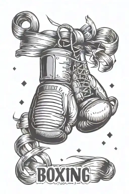 Roman Numeral And Boxing Gloves