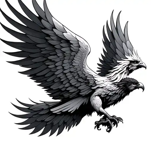 Pheonix Rising With Wings