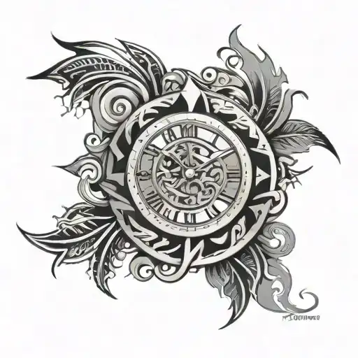 Tribal Inspired Design Featuring Time