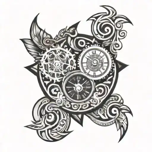 Tribal Inspired Design Featuring Time