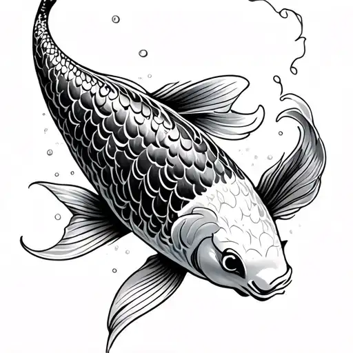 Koi And Tribal