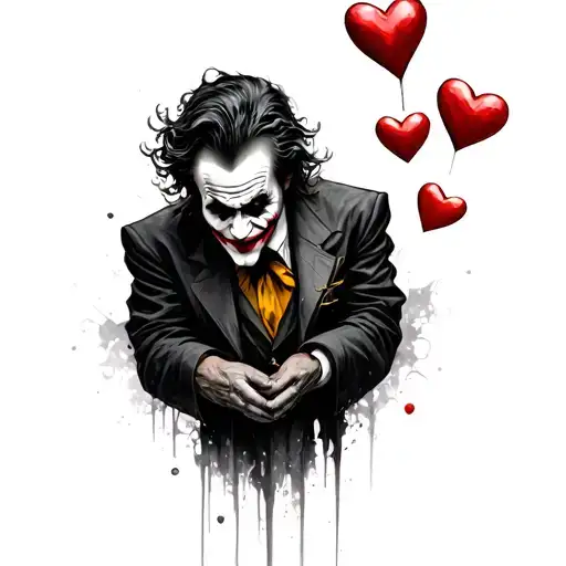 Joker Juggling Hearts