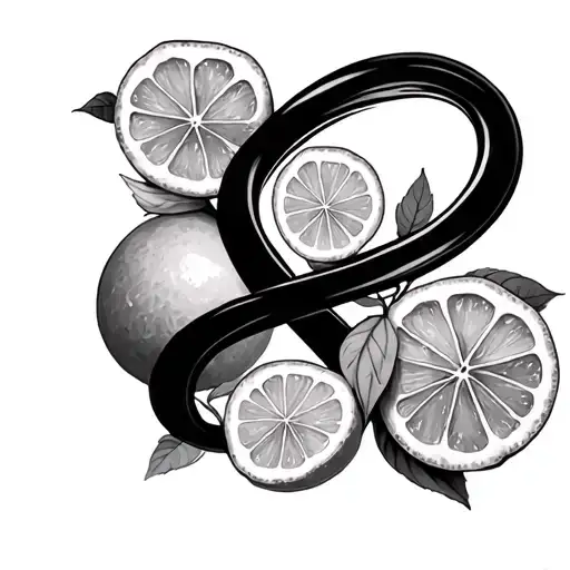 Infinity Symbol And Lemon