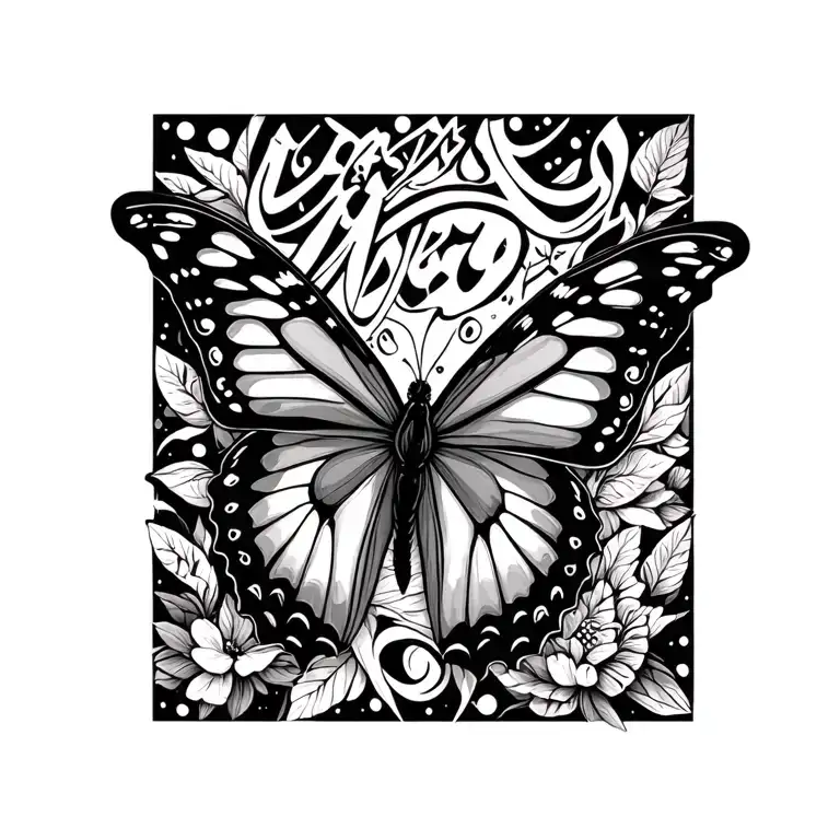 Written By Shahrbano And Dignity To Nastaliq And The Shape Of The Butterfly Tattoo