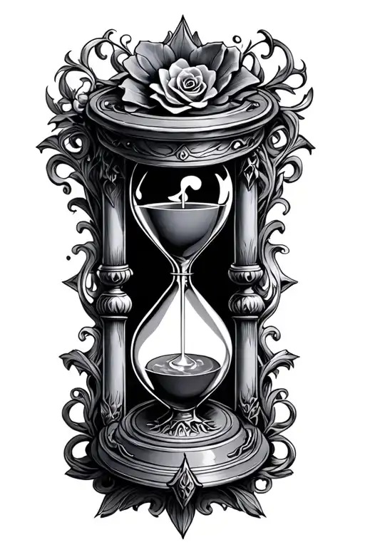 Ornate Goth Hourglass