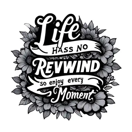 Cassete With Text Life Has No Rewind So Enjoy Every Moment