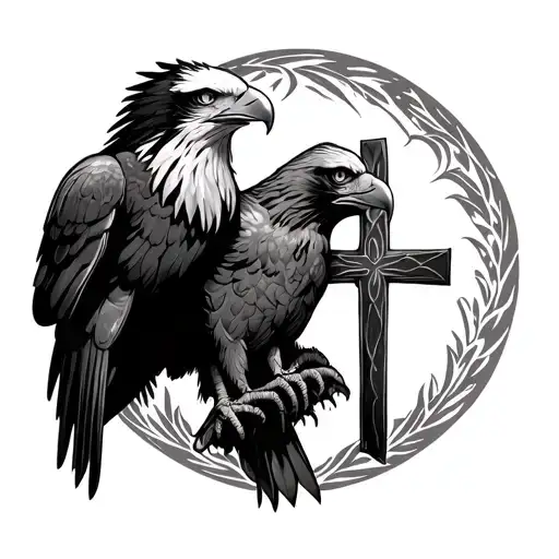 Eagle Talon Holding Cross