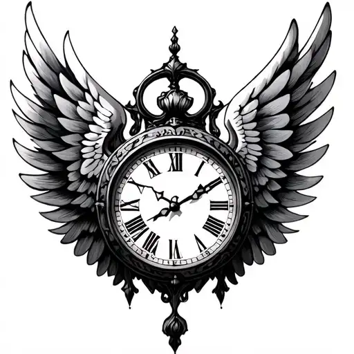 Clock Cross Wings