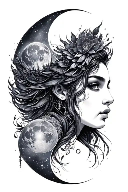 Galaxy Moon Goddess