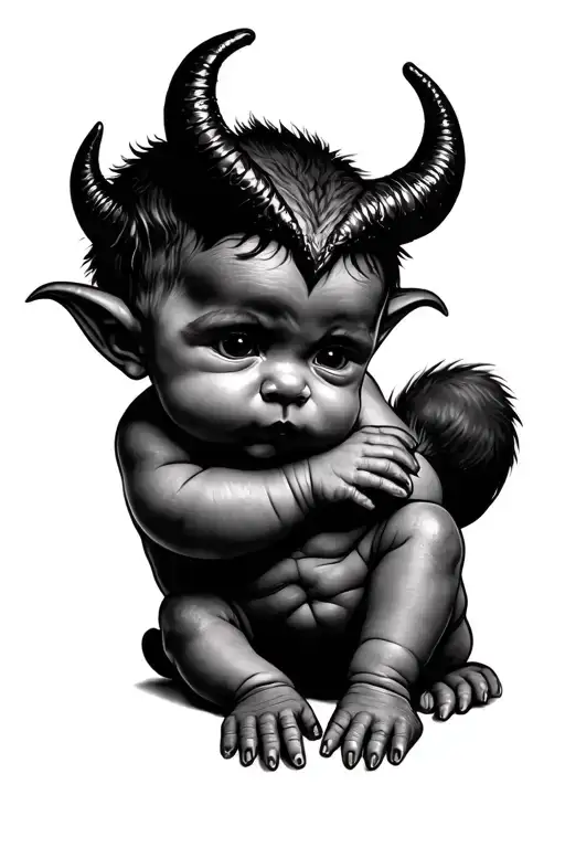 Baby Devil Resting