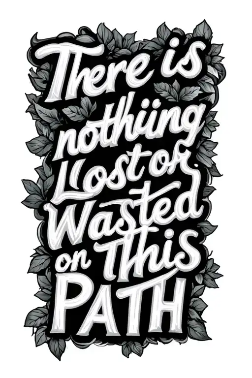 There Is Nothing Lost Or Wasted On This Path Quote