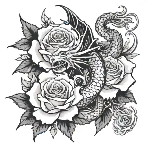 Roses Dragon Bible Quote