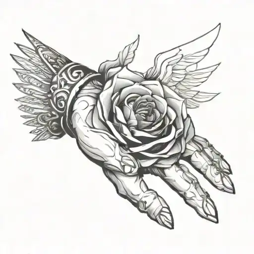 Create A Wrist Tattoo Which Should Be At Least 8 Inches Depicting Sigma Image