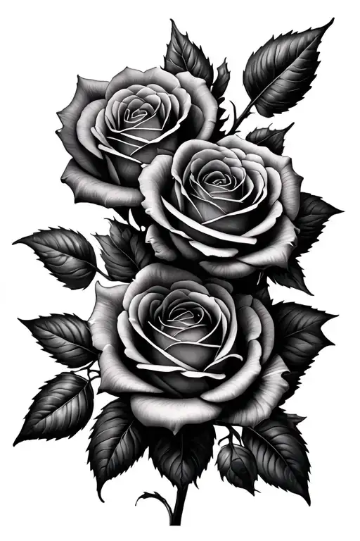 5 Roses Blooming