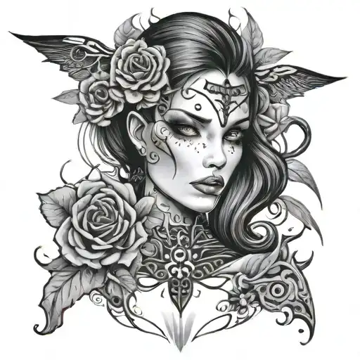 Woman Gotik Style