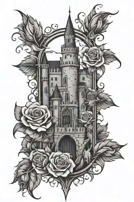 Castle With Roses And Thorns