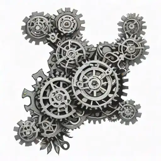 Watch Gears And Cogs Forming A Tree