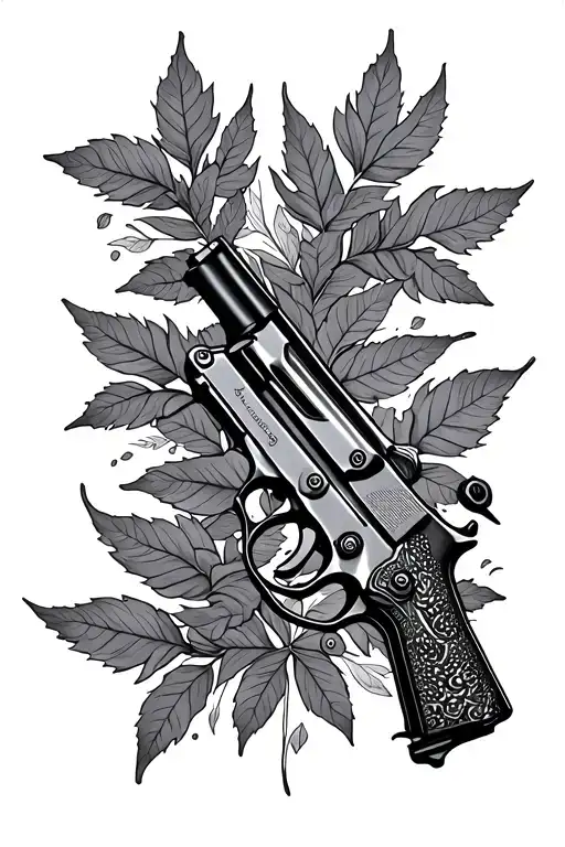 Guns And Leaves Intertwined
