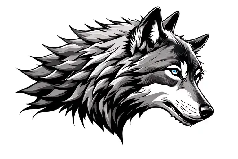 Wolf Head Tattoo