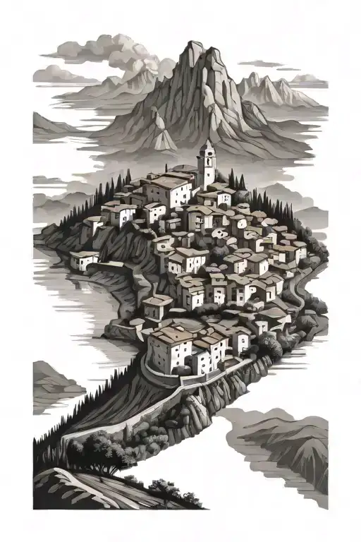 Realistic Morro D'alba Italy Landscape