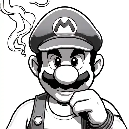 Mario Smoking