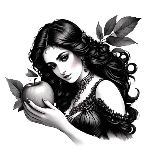 Goddess Sexy Holding An Apple