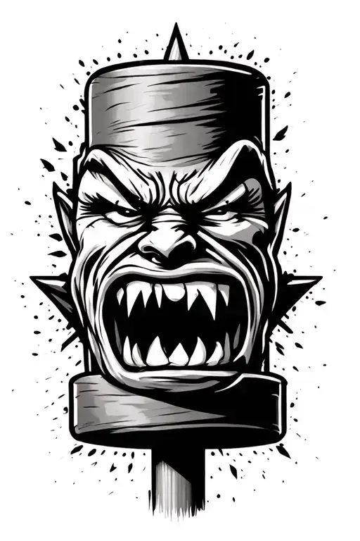 Angry Face On A Stick Of Dynamite