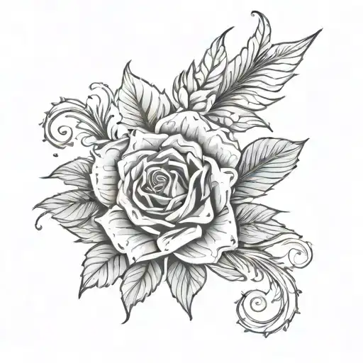 Alternative Pattern Tattoo Design No Roses