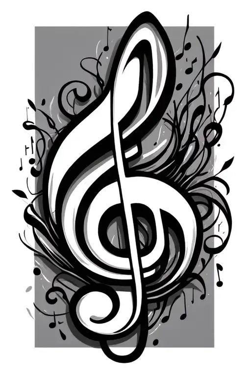 Music Notes Floating