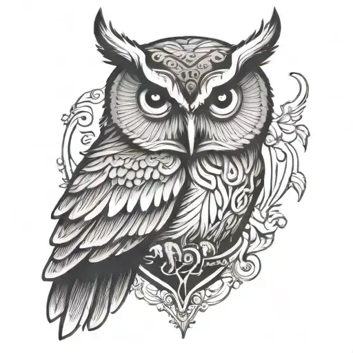 Owl And Heart