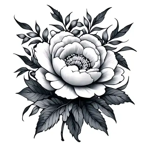 Mayflower And Peoni Flowers
